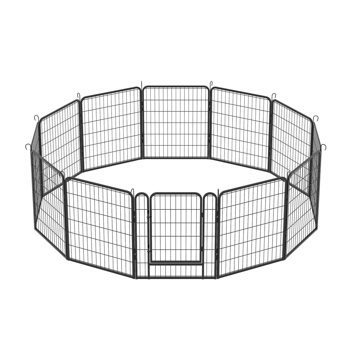 Heavy Duty Metal Playpen With Door, Dog Fence Pet Exercise Pen For Outdoor, Indoor