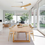 52" Ceiling Fan With 18W LED Light And Remote Control