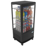 17 in. Black Countertop Display Refrigerator - 3 Cu Ft. CDCU-3C-BK