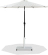 Fiji - Aluminum Patio Umbrella With Square White And Black Base