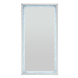 Noralie - Floor Mirror - Faux Diamonds & Mirrored