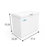37 in. Commercial Chest Freezer 7 cu ft. SCF-7C.