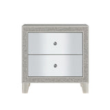 Sliverfluff - Nightstand - Mirrored & Champagne