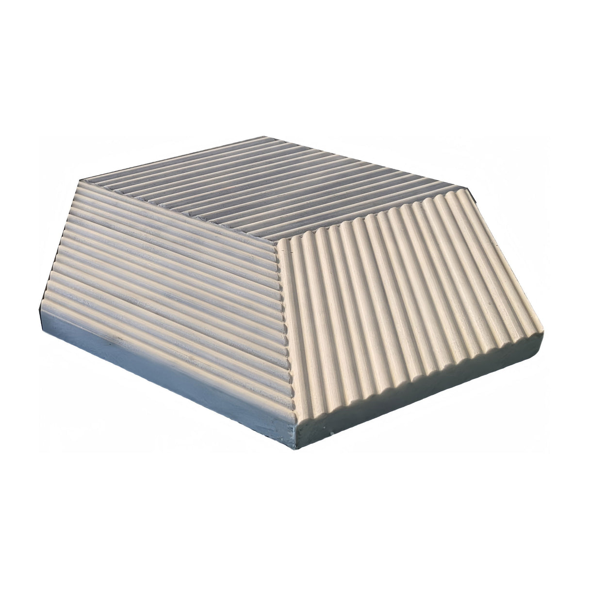 Hexagon Natural Stone Marble Tile, 3D Fluted (Set of 12)