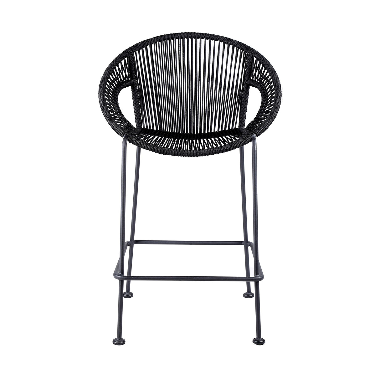 Acapulco - Indoor Outdoor Steel Bar Stool With Rope Set
