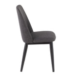 Tintori - Mid-Century Dining Chair (Set of 2) - Charcoal Fabric