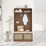 Modern Storage Closet For Bedroom, Entryway, Or Living Room - Walnut