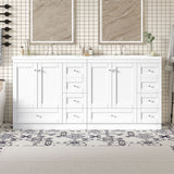 Shaker Free Standing Bathroom Vanity Cabinet With Sink, Soft Close Drawers, Soft Close Doors