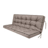 3 Seater Outdoor Porch Swing Cushion With Backrest, Waterproof