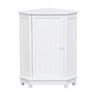Bathroom Cabinet Triangle Corner Storage Cabinet With Adjustable Shelf Modern Style