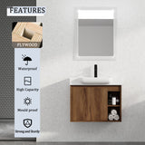 Wall Mounted Bathroom Vanity With Sink & Soft Close Door