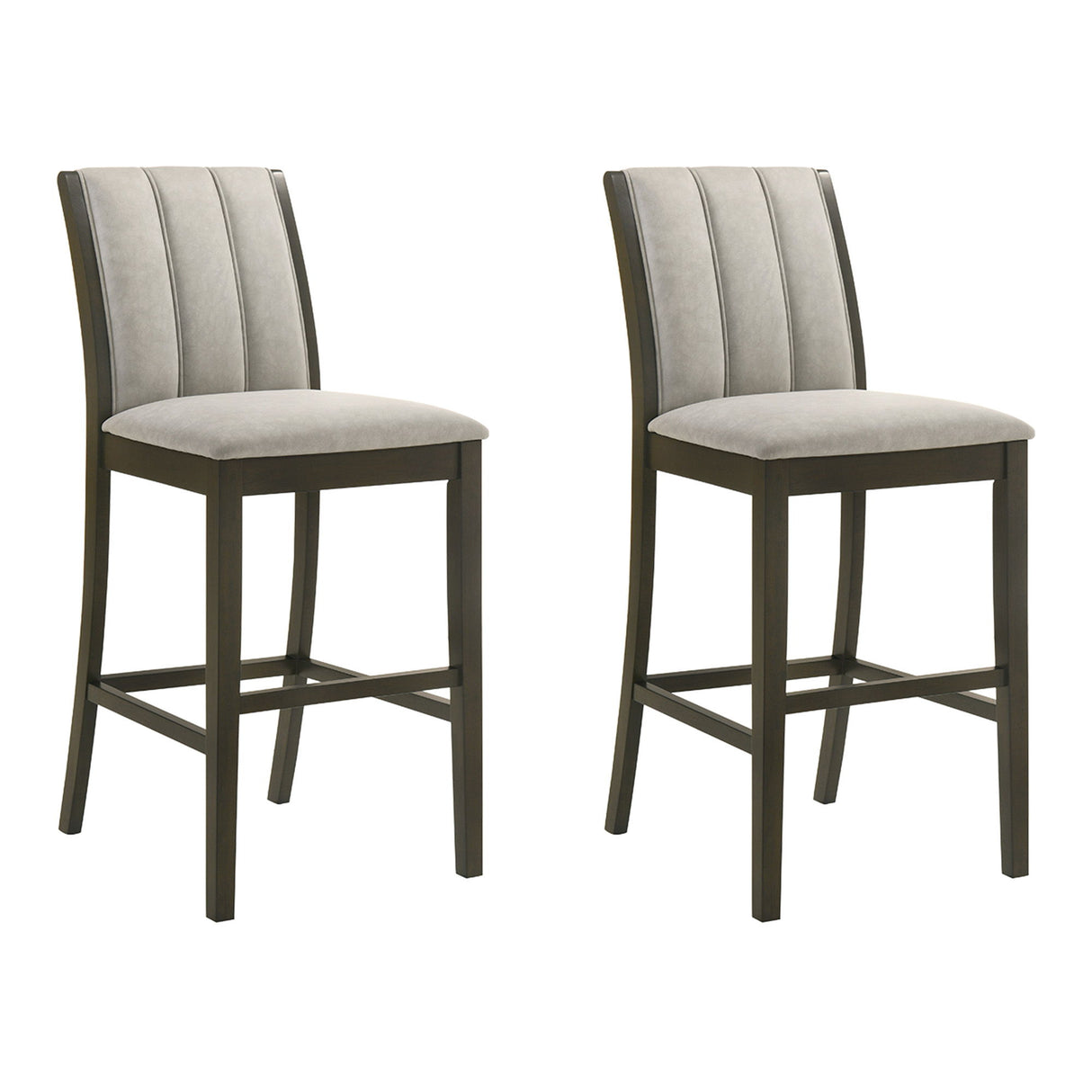 Nolan - 26" Counter Height Rubberwood Barstool (Set of 2)