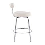 Rhonda - Contemporary Counter Stool (Set of 2) - Chrome Frame