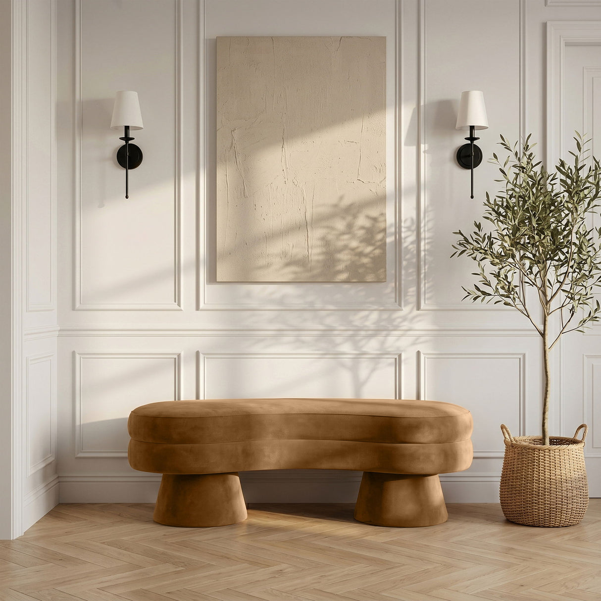 Zenna - Velvet Bench
