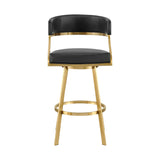 Saturn - Swivel Stool - Gold Legs