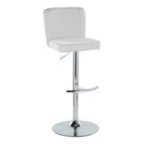 Henry - Adjustable Barstool With Swivel - Chrome Metal (Set of 2)