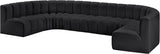 Arc - Faux Leather Modular U-Shaped Sectional