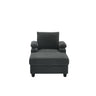 Accent Chair With Storage Ottoman, Reclining Single Chaise Lounge With Cupholders And USB, C Ports