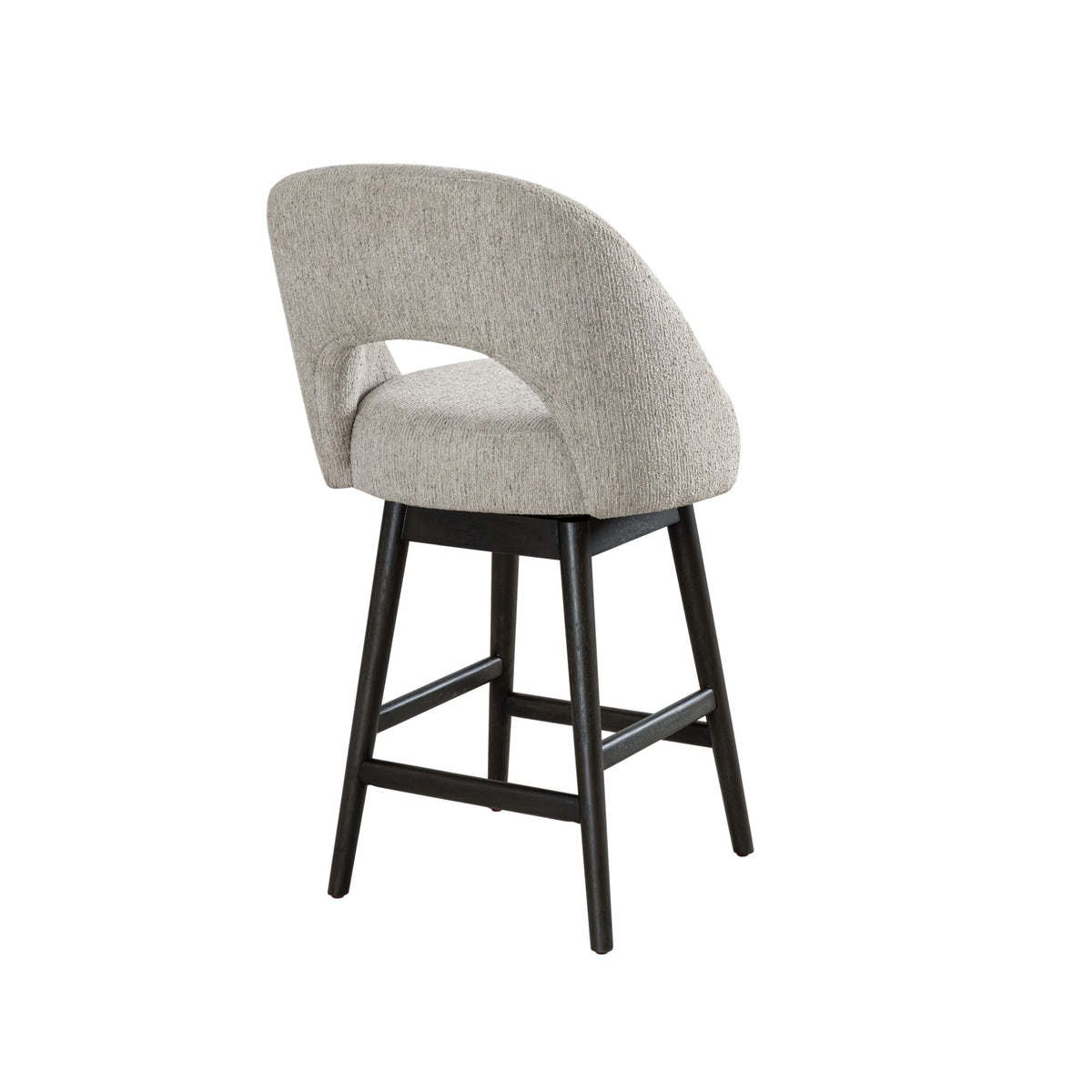 Adrian - 26" Counter Height Swivel Barstool - Morning Fog / Gray