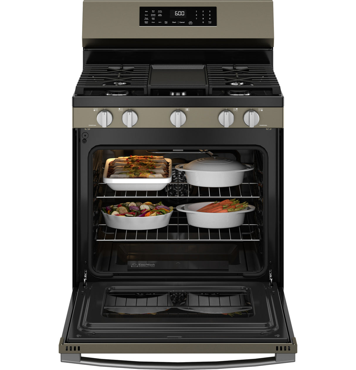 GE GGF600AVES gas range - integrated griddle