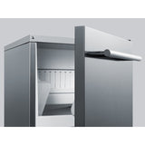 Summit BIM68OSPUMP Indoor/Outdoor 15" Commercial Ice Maker with Built-In Pump 62 Lbs. Daily Production Stainless Steel