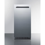 Summit BIM68OSPUMP Indoor/Outdoor 15" Commercial Ice Maker with Built-In Pump 62 Lbs. Daily Production Stainless Steel