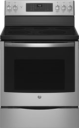 GE Profile PB900YVFS 30-inch Smart Electric Range - Front View