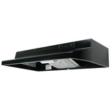Air King AV1246R 24 in. under-cabinet range hood in black, front view