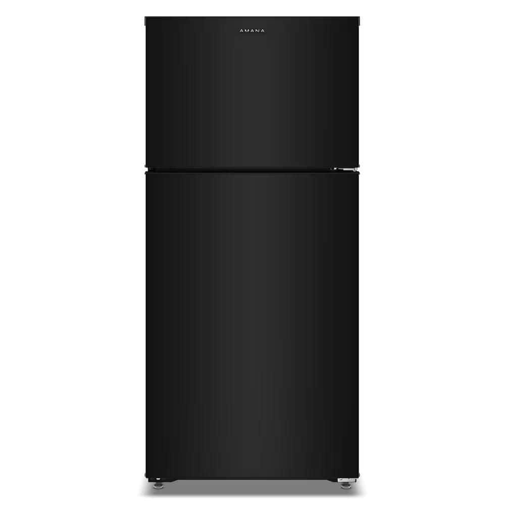 Amana ARTX2314TB 28 in. 14 cu. ft. top-freezer refrigerator in black - front view