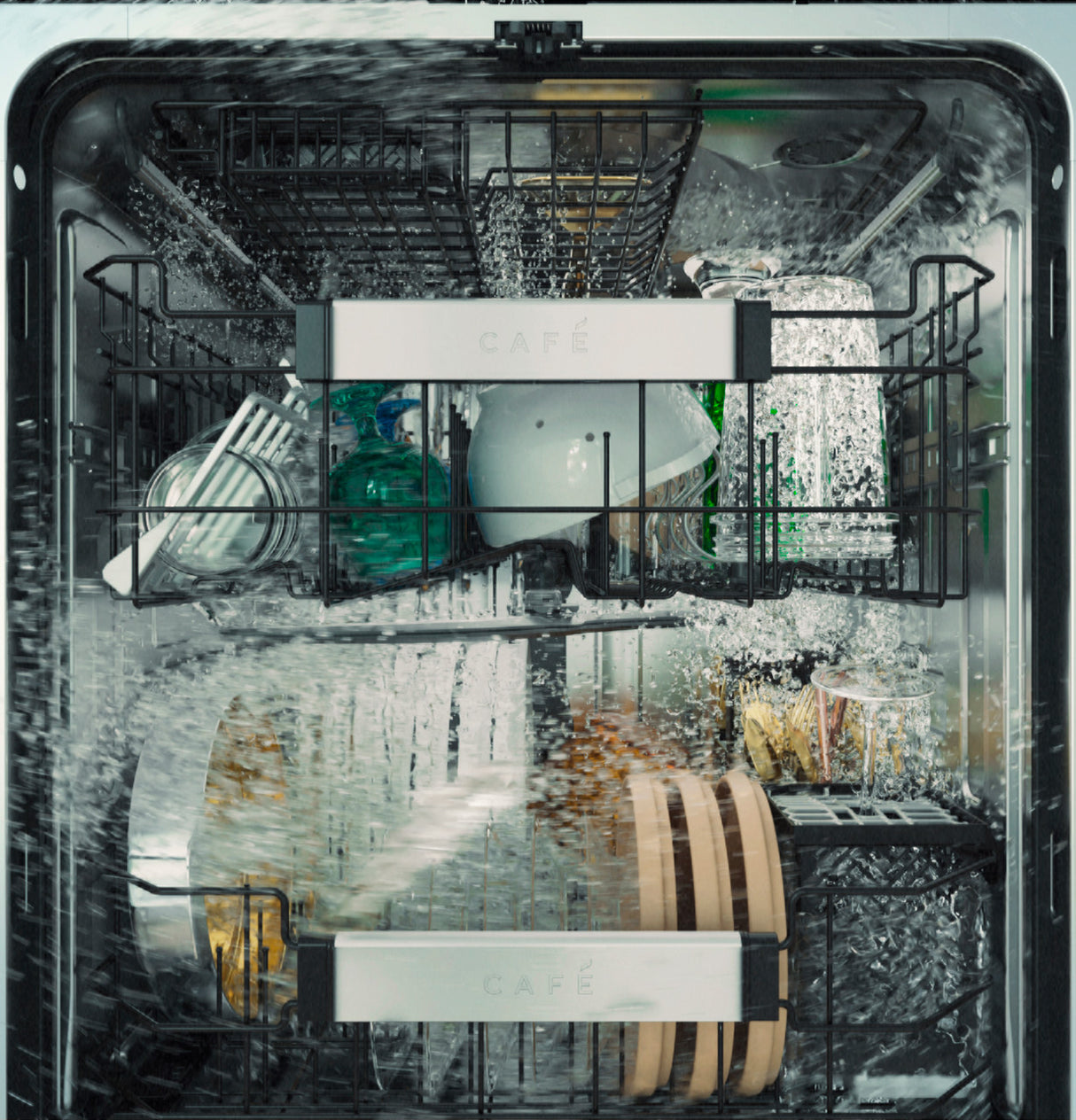 Café 24" CustomFit Smart Dishwasher with Ultra Wash Top Rack & Dual Convection Ultra Dry, 44 dBA – Stainless Steel