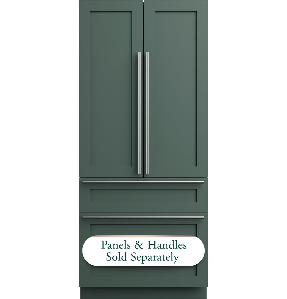 Café 36" Panel-Ready Fully Integrated French-Door Refrigerator, 20.1 cu. ft. with Convertible Climate Drawer & WiFi - Custom Panel