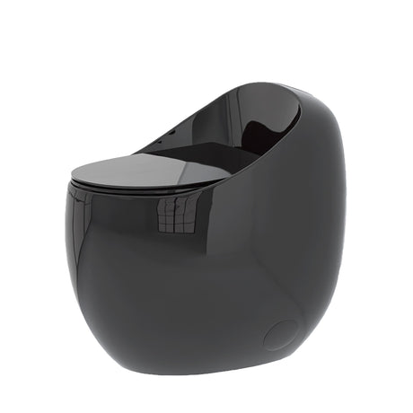 Modern Egg Shape Toilet 1.28 Gpf Single Flush Ceramic