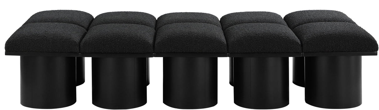 Pavilion - 10 Piece Modular Bench With Black Base