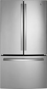 GE GWE22JYMFS Counter-Depth French-Door Refrigerator - Front View