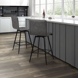 Swivel Counter Stool - Gray
