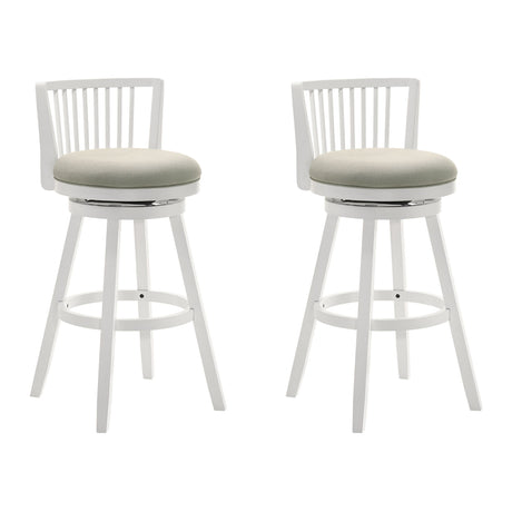 Harper - 26" Amber Glow Counter Height Rubberwood Swivel Barstool