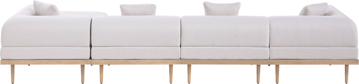 Laguna - 5 Piece 106.5" Upholstered Outdoor Patio Modular Sectional