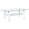 Dyer - 1-Shelf Rectangular Glass Top Table