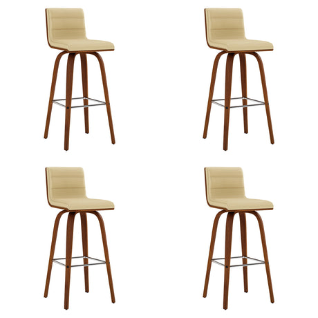 Vienna - 30" Swivel Bar Stool - Walnut Wood