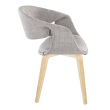 Curvo - Upholstered Chair (Set of 2) - Natural Wood Legs