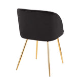 Luna - Contemporary Chair (Set of 2) - Gold Metal