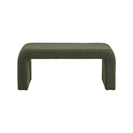 Modern Contemporary Boucle Waterfall Bench