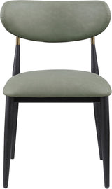 Ronda - Vegan Leather Upholstered Dining Side Chair - Black Legs