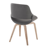 Fabrizzi - Mid-Century Modern Dining / Accent Chair (Set of 2) - Whitewash Wood