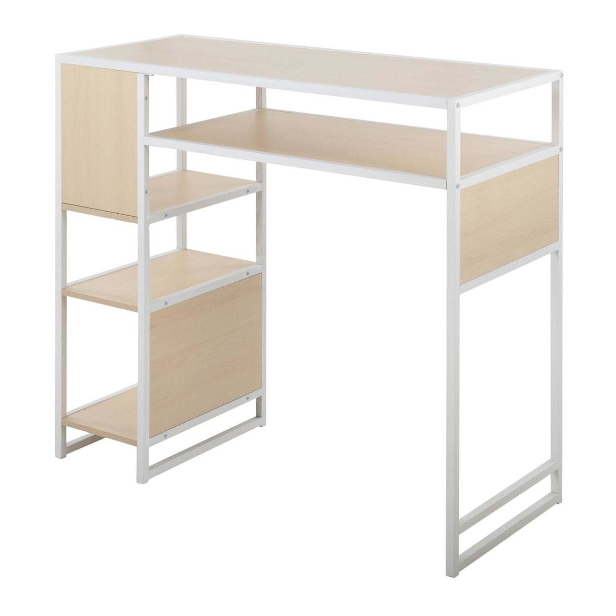Display - Farmhouse Bar Height Table With Storage Space For Dining Room