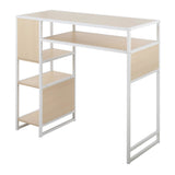 Display - Farmhouse Bar Height Table With Storage Space For Dining Room