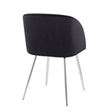 Luna - Contemporary Chair (Set of 2) - Chrome Legs
