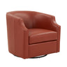 Emmett - Swivel Glider Barrel Chair With Clip Arm Design