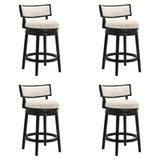 Noely - Modern Farmhouse Swivel Wood Counter Height Kitchen Bar Stool