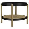 Arini - Round End Side Table With Storage Shelf